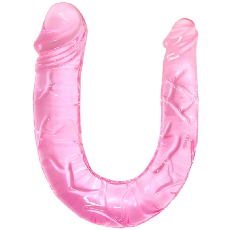 Dildo Doppio Strapless Baile — TPR Rosa, 30,5 cm