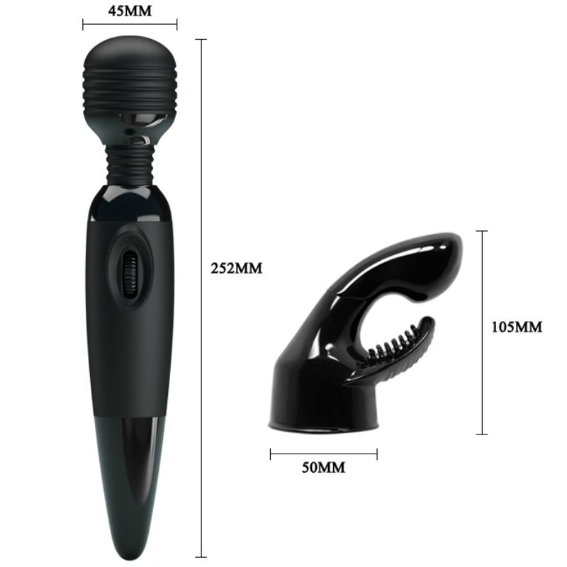 Vibratore Wand Ricaricabile Baile Power Head — Testina Flessibile