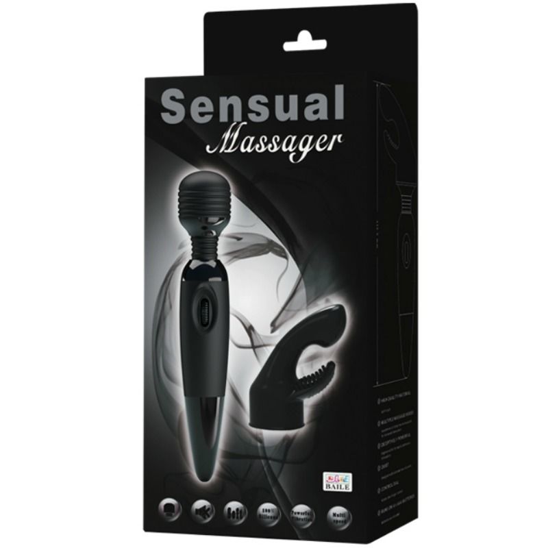 Vibratore Wand Ricaricabile Baile Power Head — Testina Flessibile