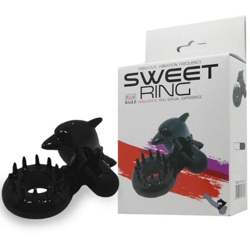 Anello Fallico Vibrante con Stimolatore Clitoride Baile Sweet Ring