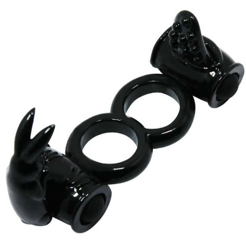 Anello Fallico Vibrante Doppio Rabbit Baile Sweet — TPR