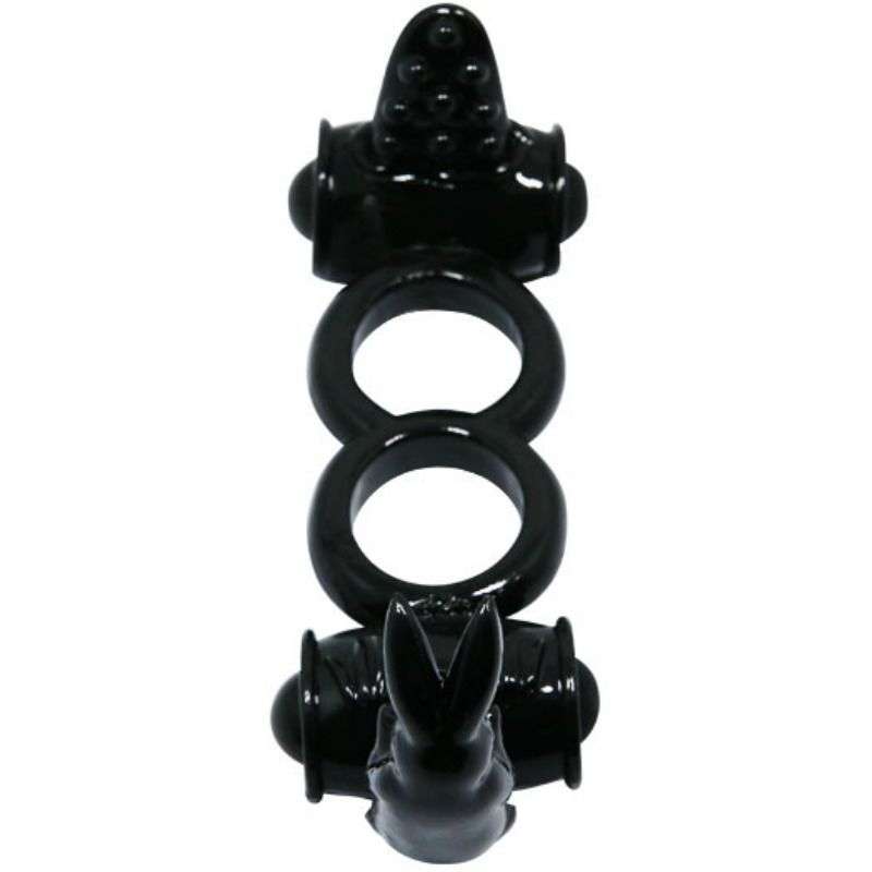Anello Fallico Vibrante Doppio Rabbit Baile Sweet — TPR
