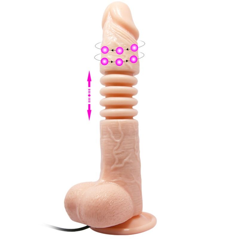 Dildo Realistico con Ventosa Baile Thunder Up — TPR/ABS