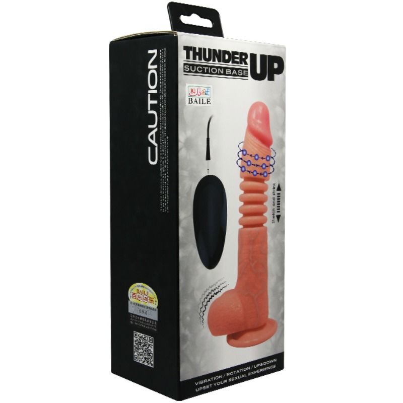 Dildo Realistico con Ventosa Baile Thunder Up — TPR/ABS
