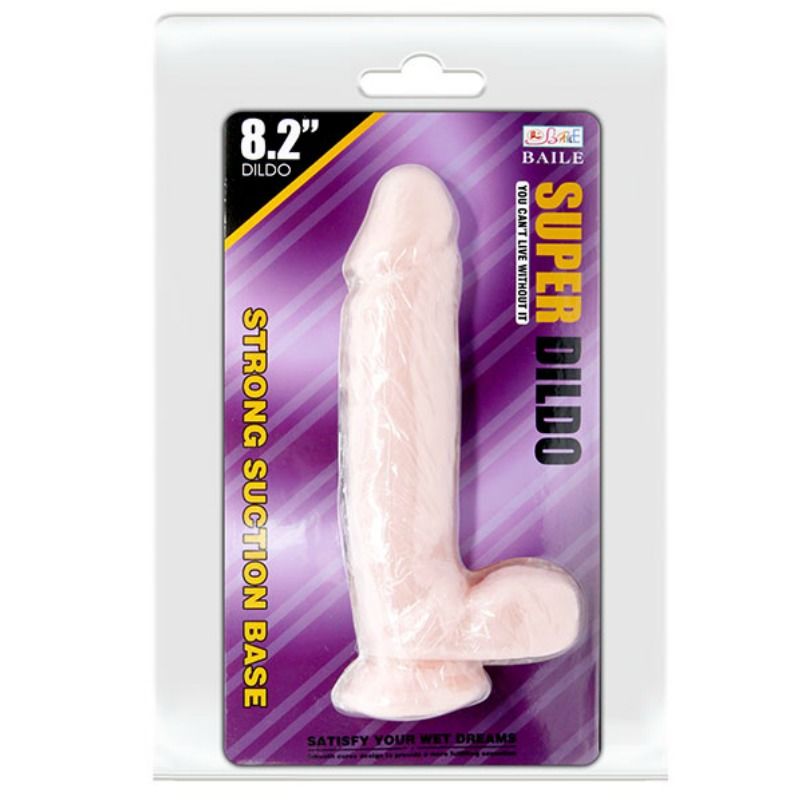 Dildo Realistico con Ventosa Baile — TPR Flessibile