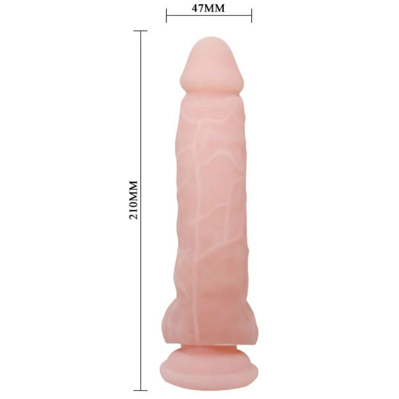 Dildo Realistico con Ventosa Baile — TPR Flessibile