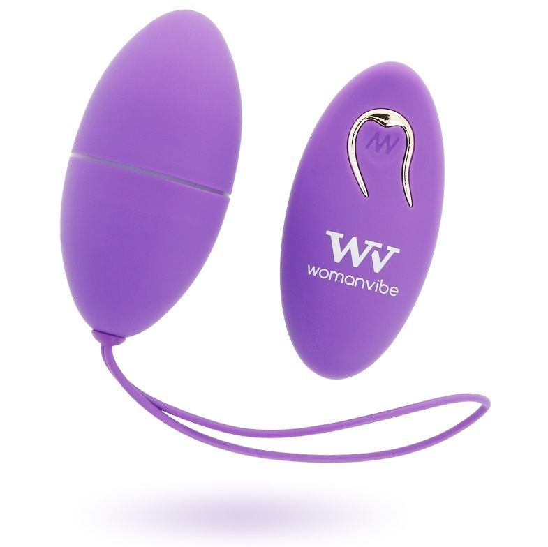 Uovo Vibrante con Telecomando Womanvibe Alsan — Silicone, 12 Modi