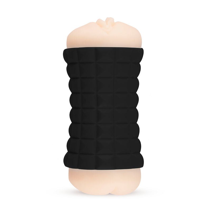 Masturbatore Maschile Doppio Foro Womanvibe Gumy — TPR/Silicone