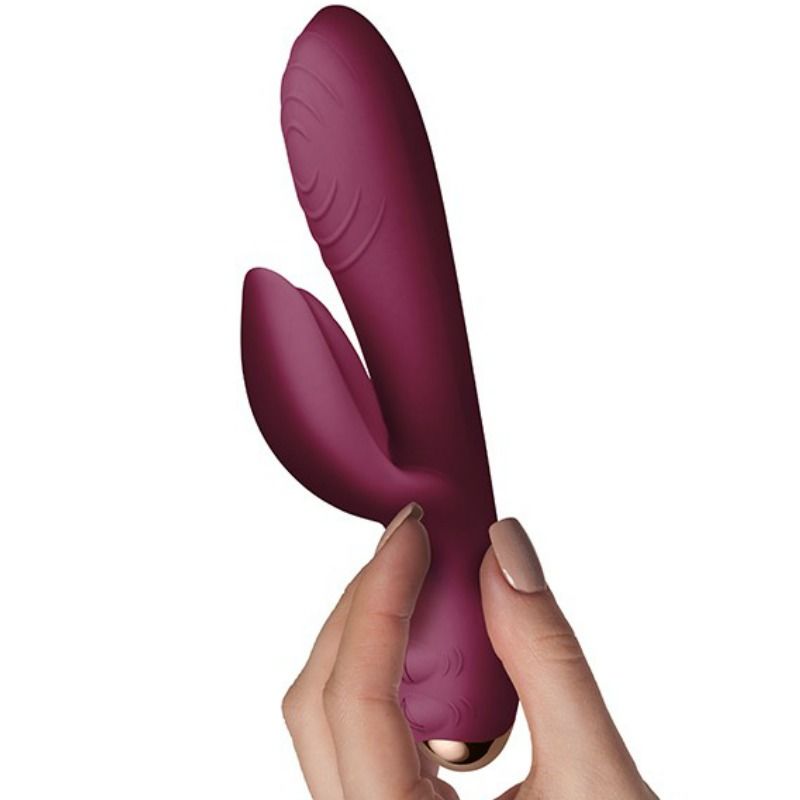 Vibratore Rabbit Rocks-Off Every Girl — Silicone, Bordeaux