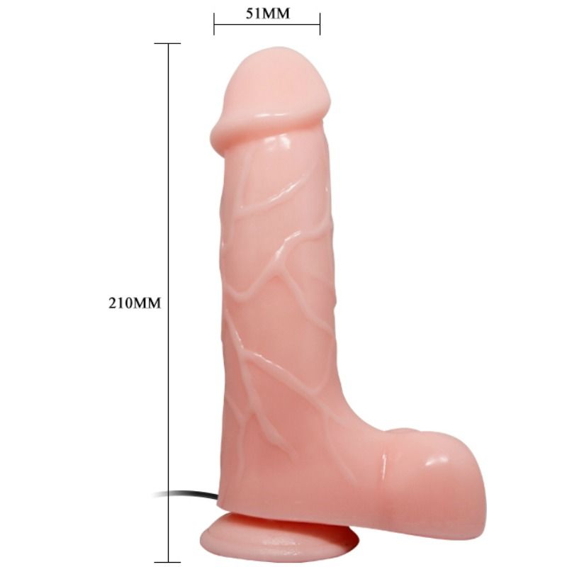 Dildo Realistico a Ventosa Baile Barbara — PVC, 21 cm