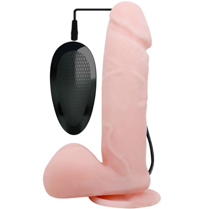 Dildo Realistico Vibrante con Rotazione Baile Oliver — Ventosa