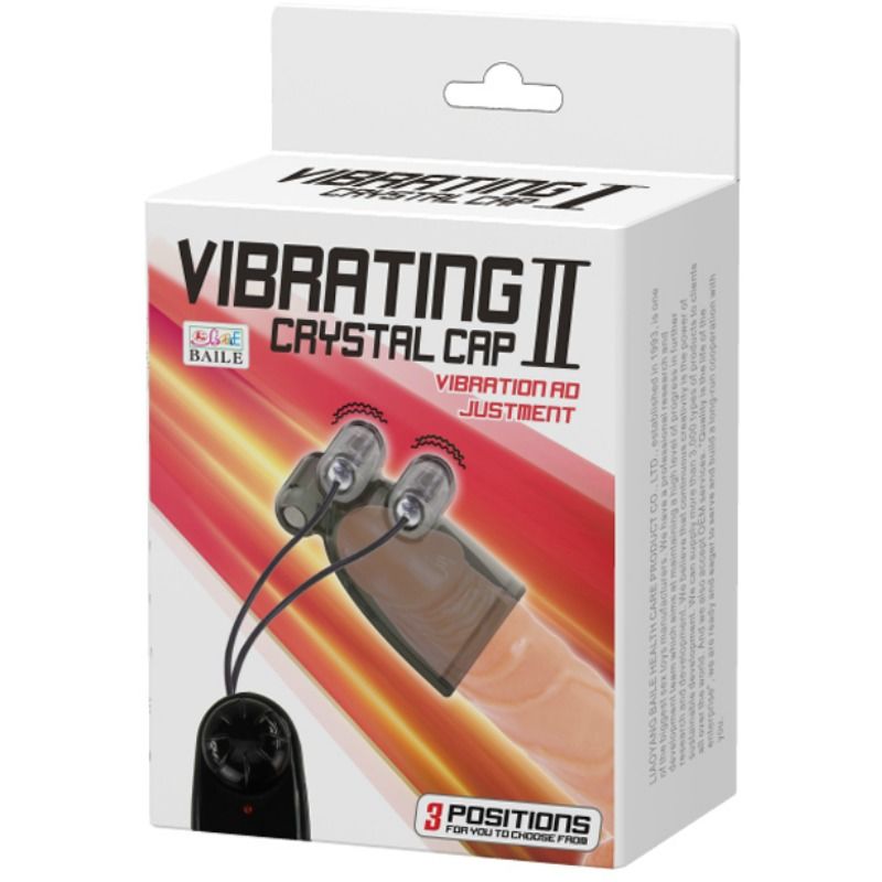 Guaina Fallica Vibrante Baile Crystal II — Stimolatore Testa