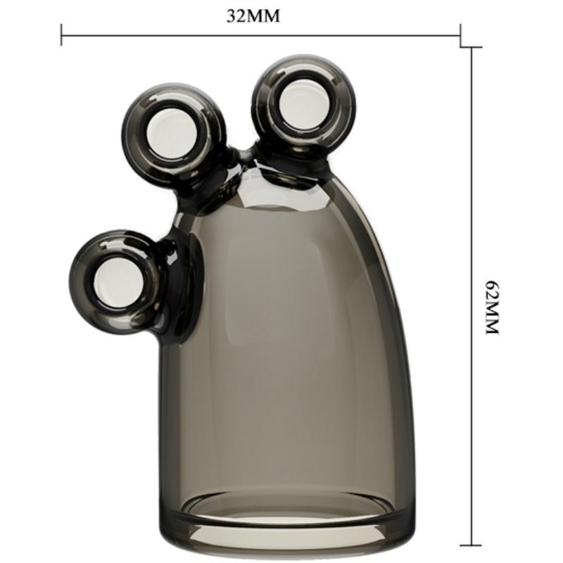 Guaina Fallica Vibrante Baile Crystal II — Stimolatore Testa