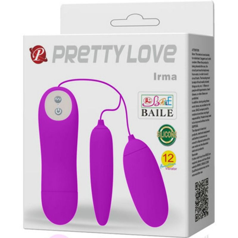 Uovo Vibrante Doppio Pretty Love Irma — 12 Modalità
