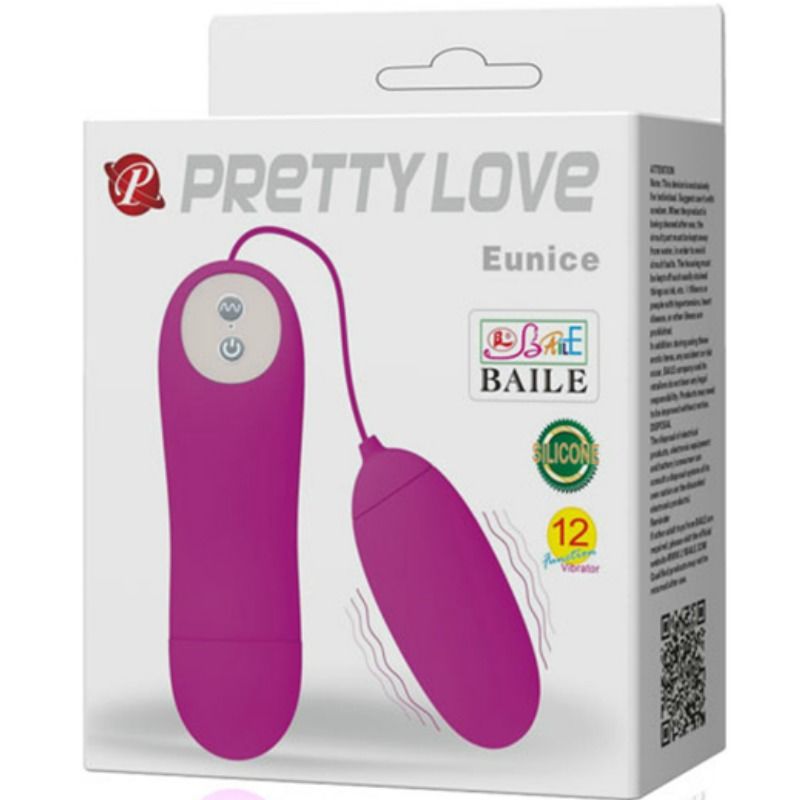 Uovo Vibrante Clitoride Pretty Love Eunice — 12 Funzioni