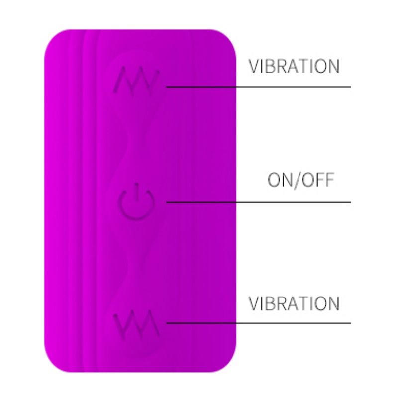 Vibratore Doppio Flessibile Pretty Love Dream Lovers Whip 2