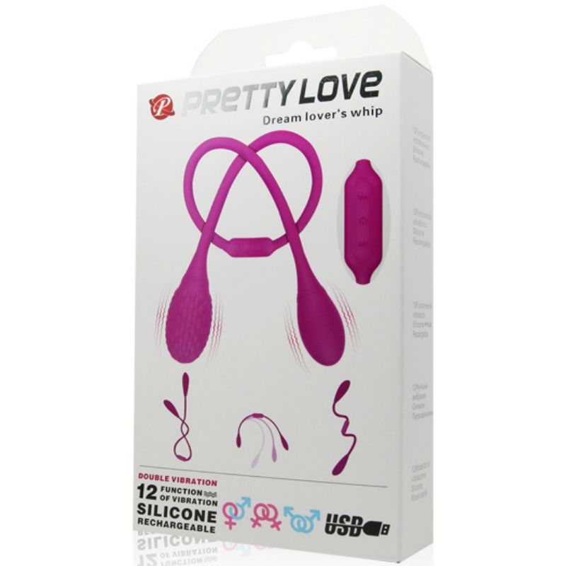 Vibratore Doppio Flessibile Pretty Love Dream Lovers Whip 2