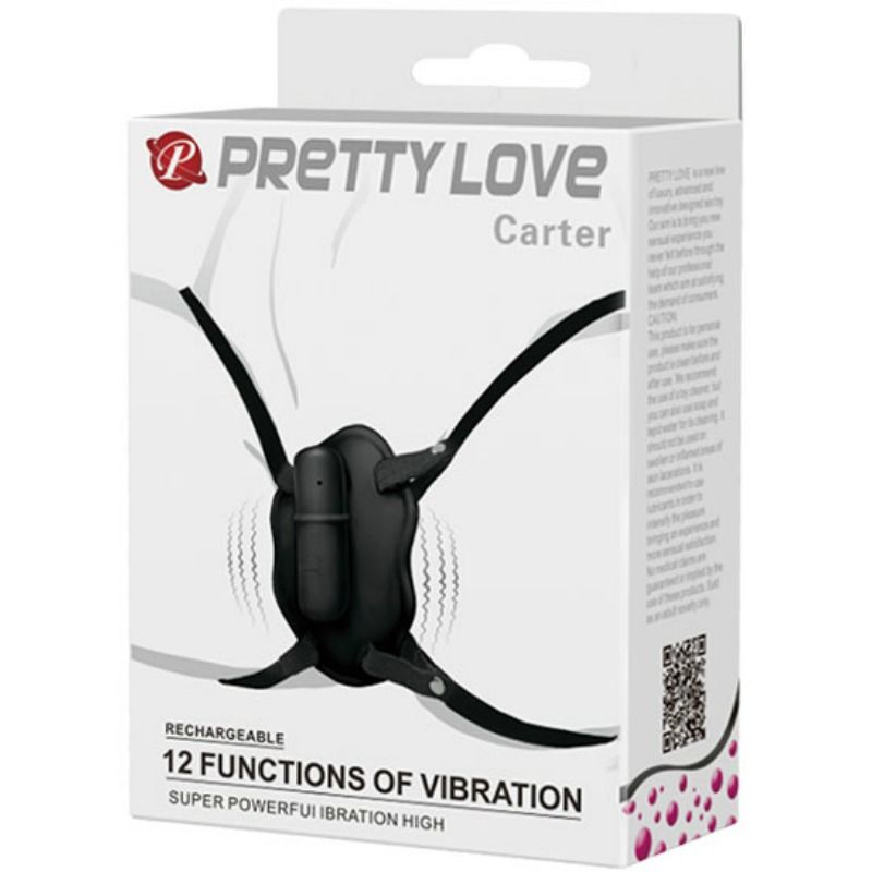 Imbracatura Vibrante Unisex Pretty Love Carter — 12 Modalità