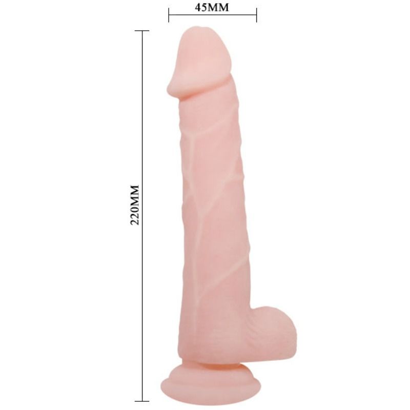 Dildo Realistico con Ventosa Baile — TPR Flessibile 22 cm