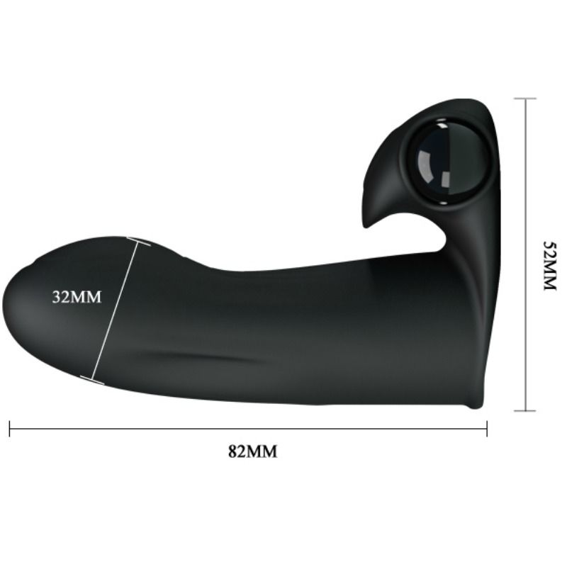 Vibratore Ditale Pretty Love Adonis — Silicone, Portatile