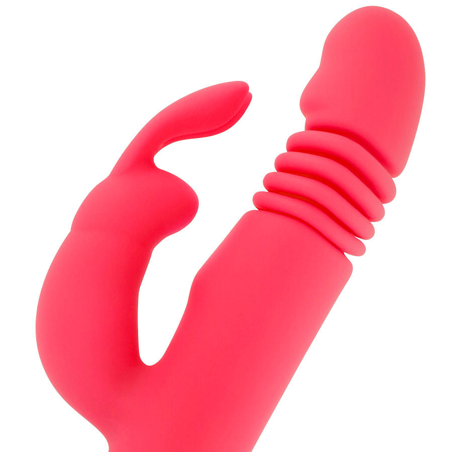 Vibratore Thrusting in Silicone Dreamlove Missouri — Rosa