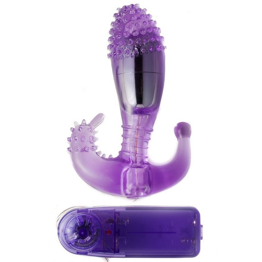 Vibratore Rabbit Punto G Baile Ripple — Silicone, Lilla