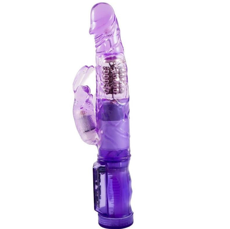 Vibratore Rabbit Rotante Baile Happy Angel — Gelatina, Lilla