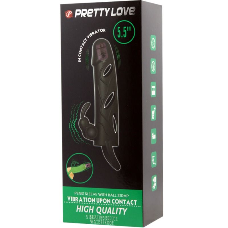 Guaina Fallica Vibrante Pretty Love Sleeve 2.0 — 15 cm