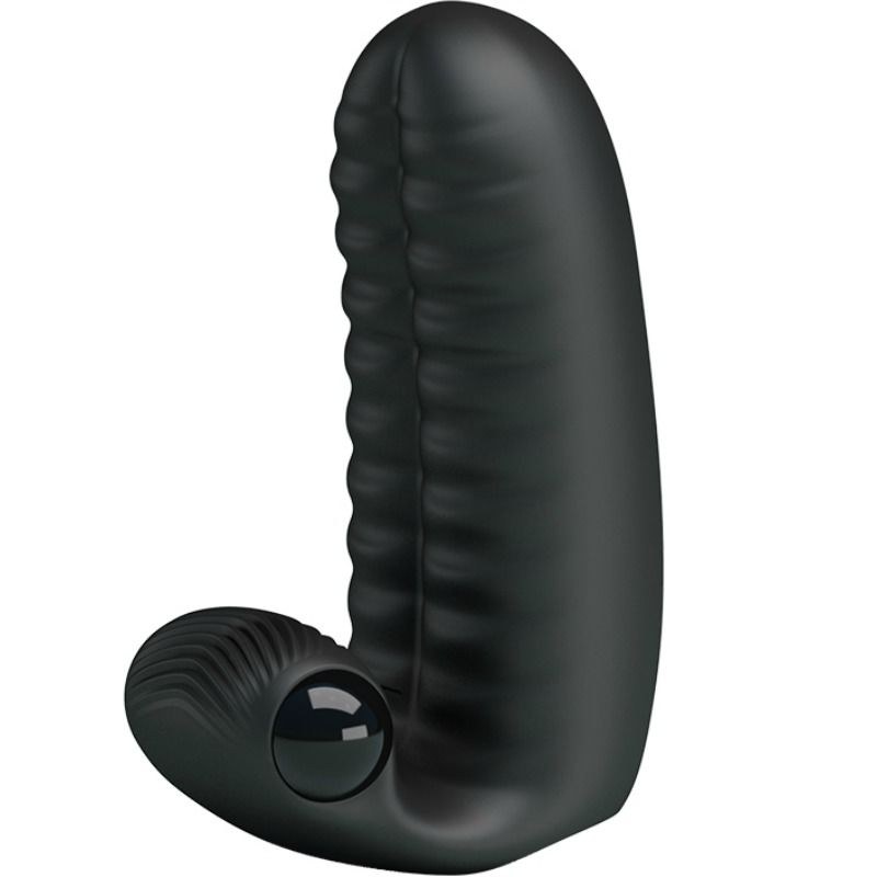 Vibratore Ditale Clitoride Pretty Love Abbott — Silicone Nero