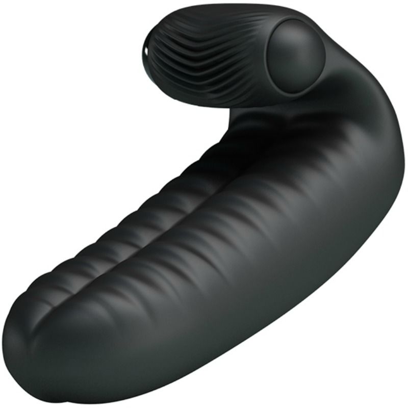 Vibratore Ditale Clitoride Pretty Love Abbott — Silicone Nero
