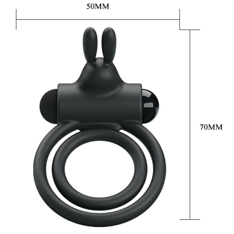 Anello Fallico Vibrante Pretty Love Osmond — Silicone, Doppio