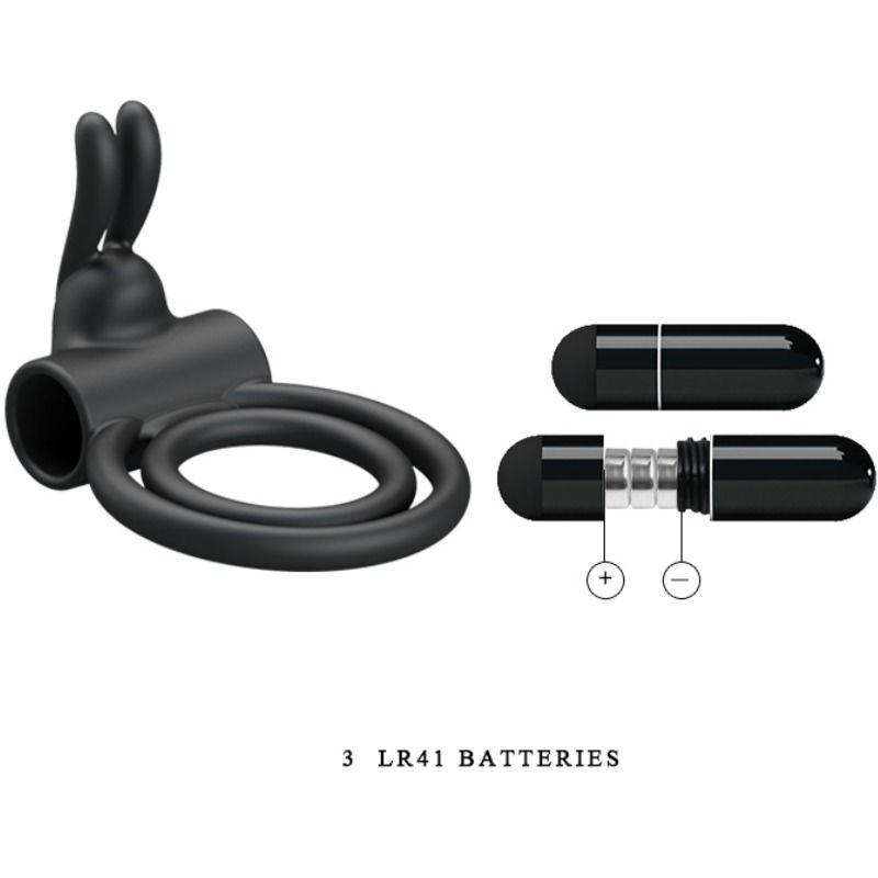 Anello Fallico Vibrante Pretty Love Osmond — Silicone, Doppio