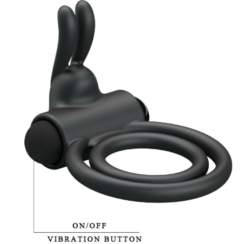 Anello Fallico Vibrante Pretty Love Osmond — Silicone, Doppio