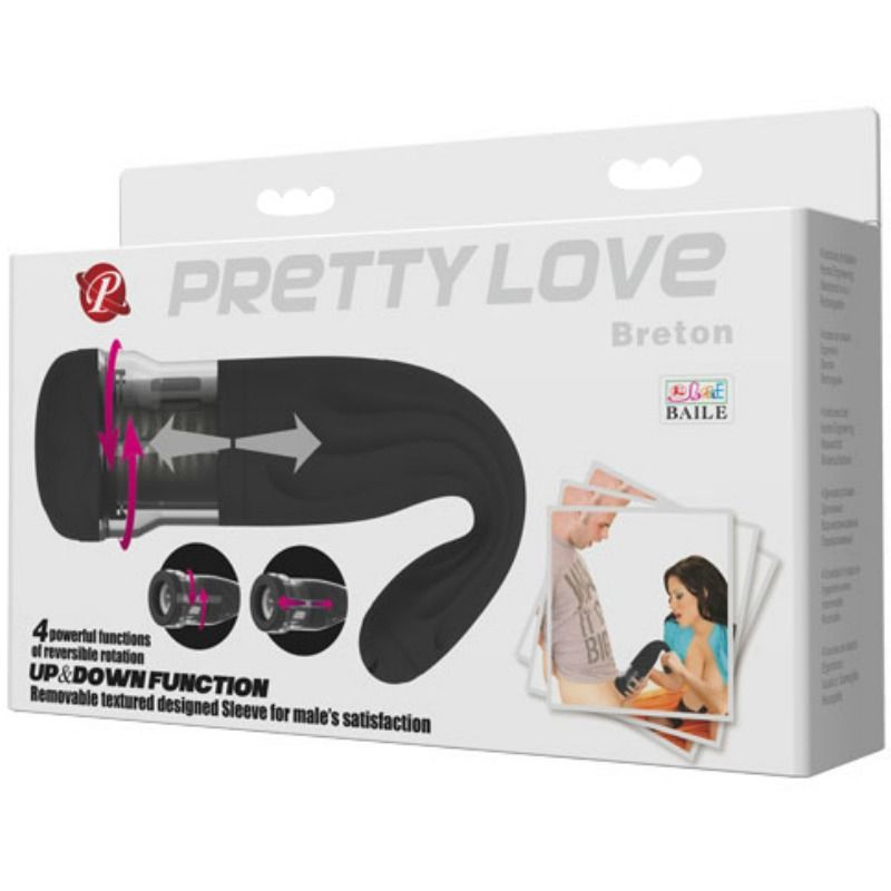 Masturbatore Maschile Rotante Pretty Love Breton — 4 Modalità