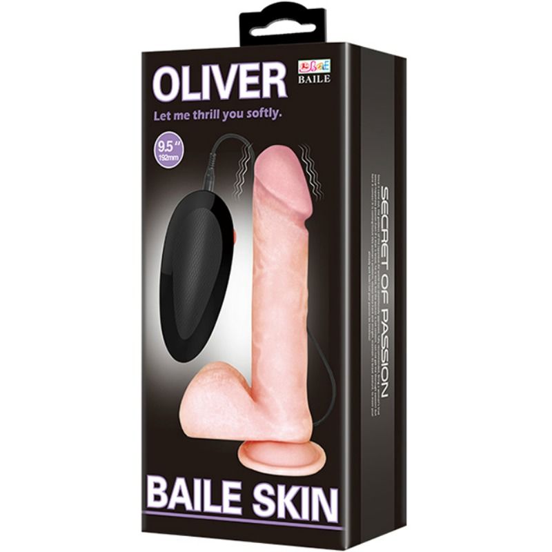 Dildo Realistico Vibrante con Ventosa Baile Oliver