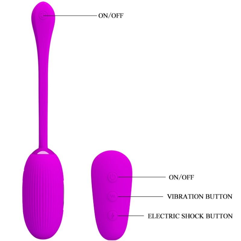 Uovo Vibrante con Elettrostimolazione Pretty Love Shock Fun