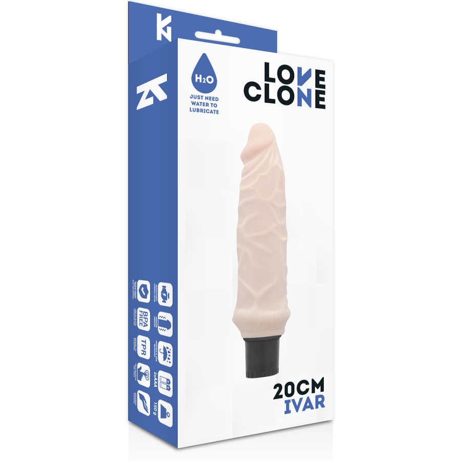Dildo Realistico Autolubrificante Loveclone Ivar — 20 cm