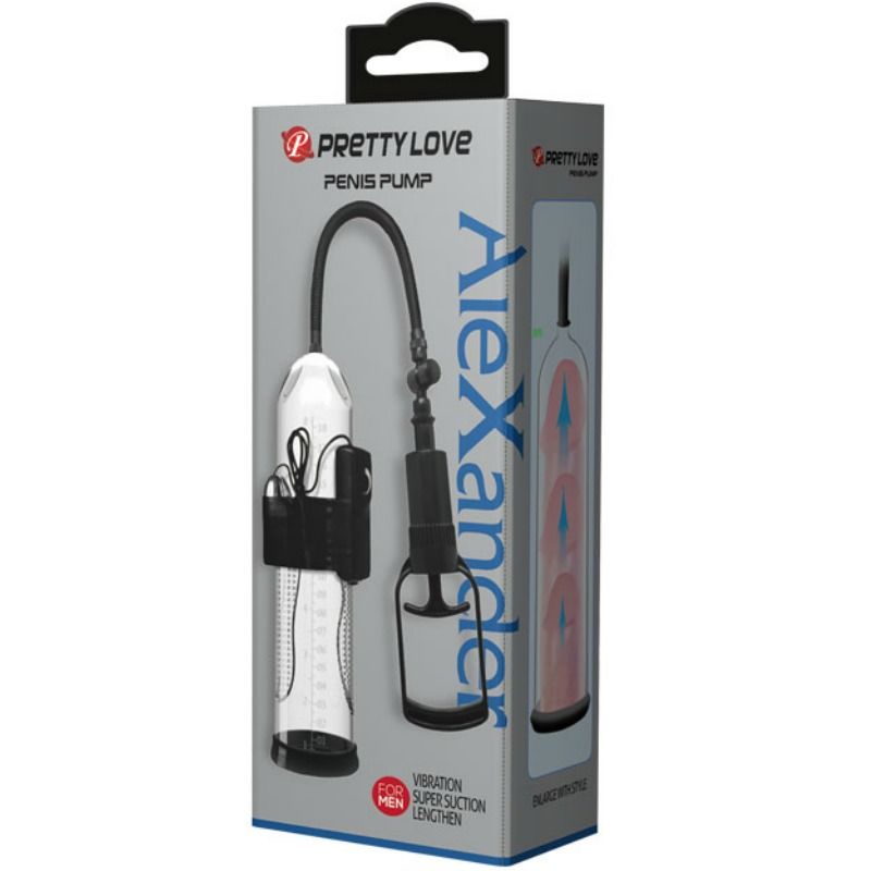 Pompa Pene Vibrante Pretty Love Male — Trasparente con Scala