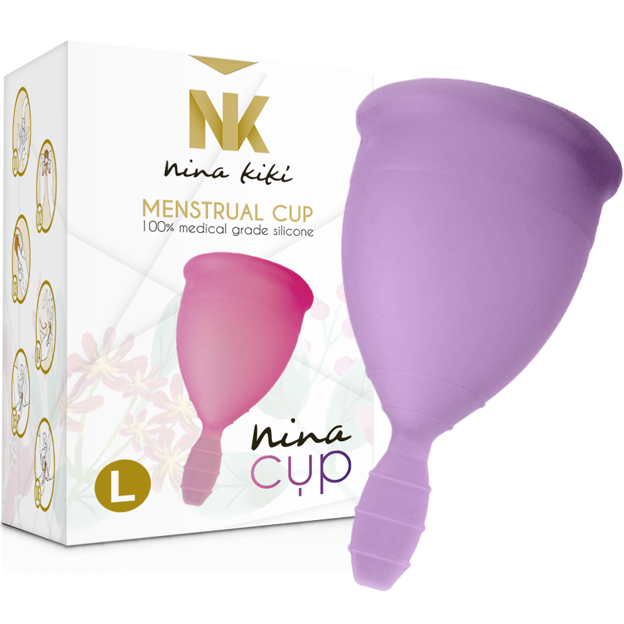 Coppa Mestruale Nina Kikí Nina Cup — Silicone Medicale, Taglia L
