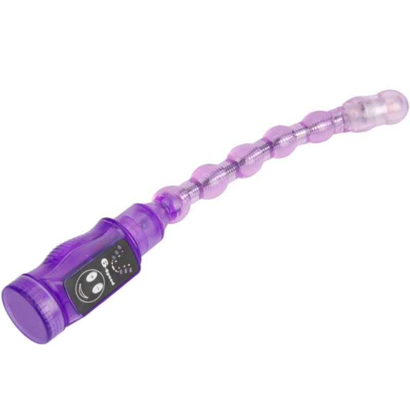 Plug Anale con Perline Vibrante Baile Distortion — Lilla