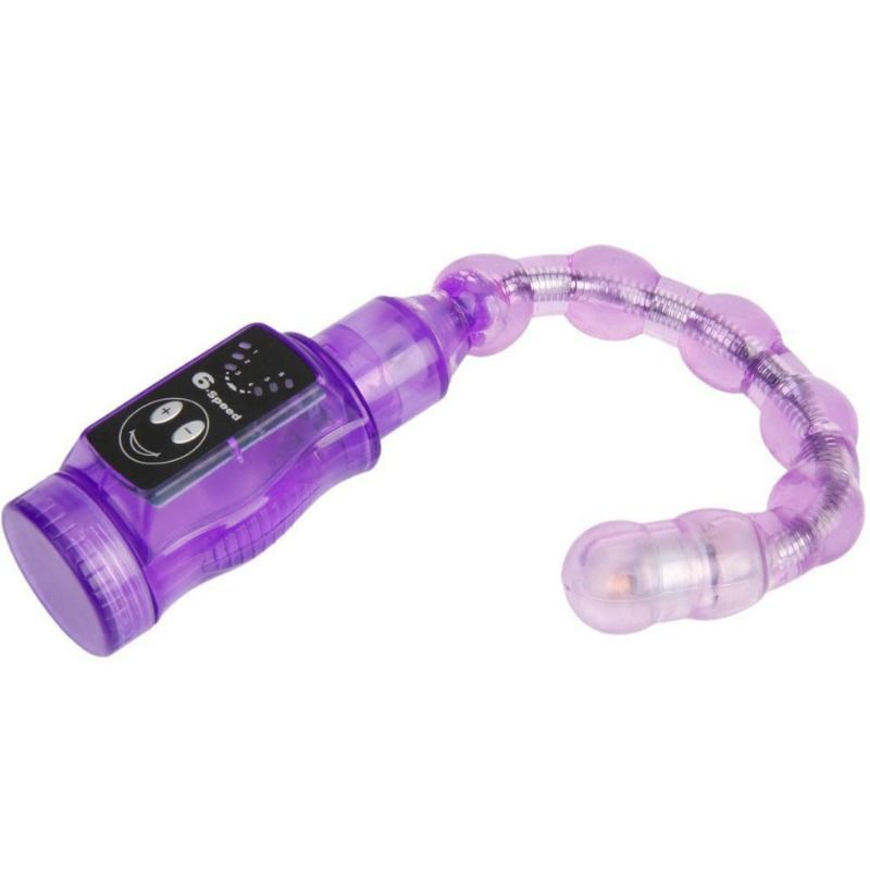 Plug Anale con Perline Vibrante Baile Distortion — Lilla