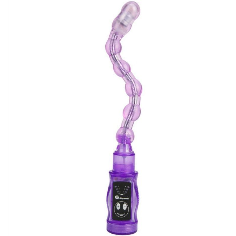 Plug Anale con Perline Vibrante Baile Distortion — Lilla
