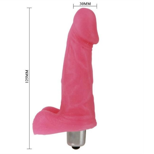 Dildo Realistico Vibrante Baile Slik Pleasure Love — TPR