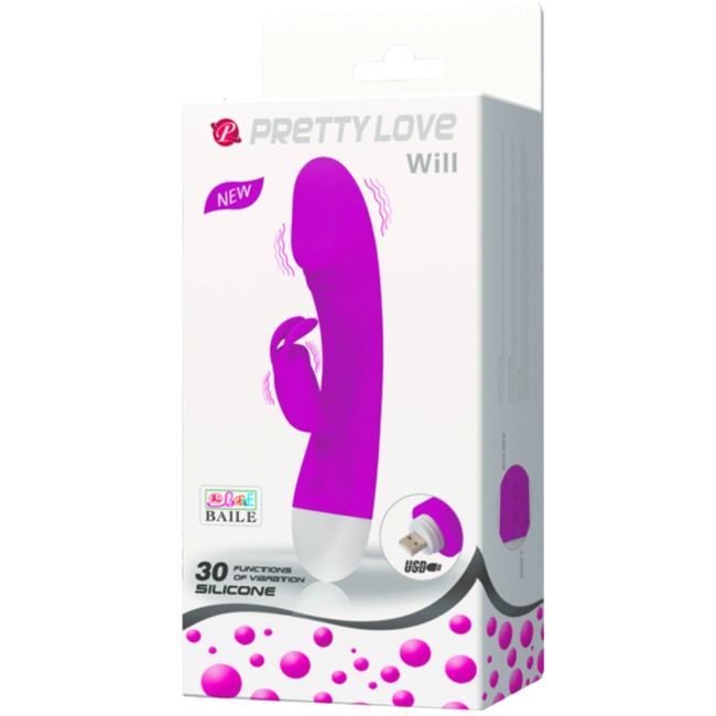 Vibratore Rabbit Punto G Pretty Love Smart Will — 30 Modalità