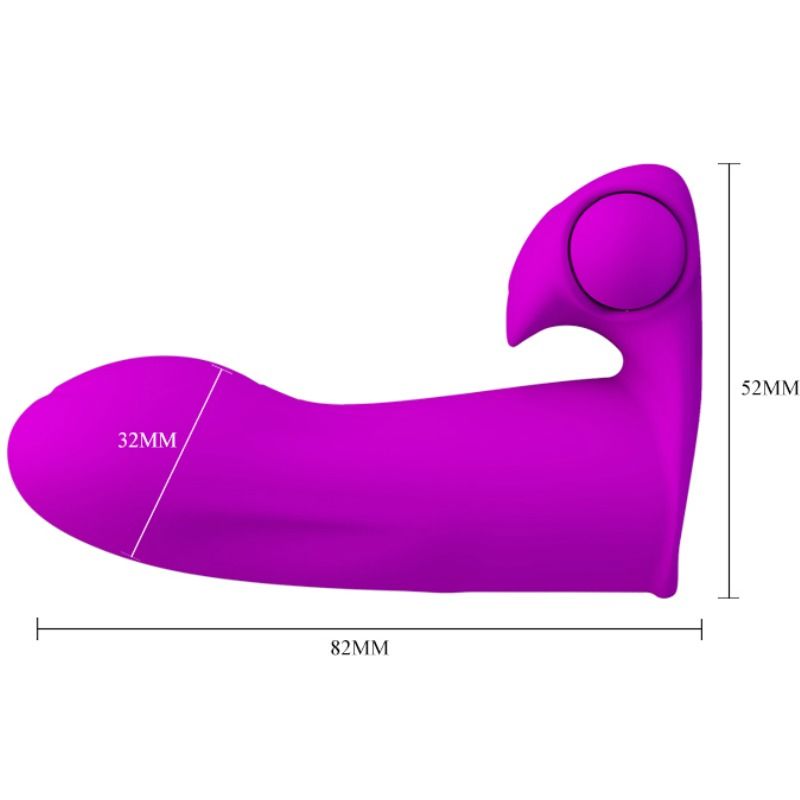 Vibratore Ditale Pretty Love Maxwell — Silicone, Stimolatore