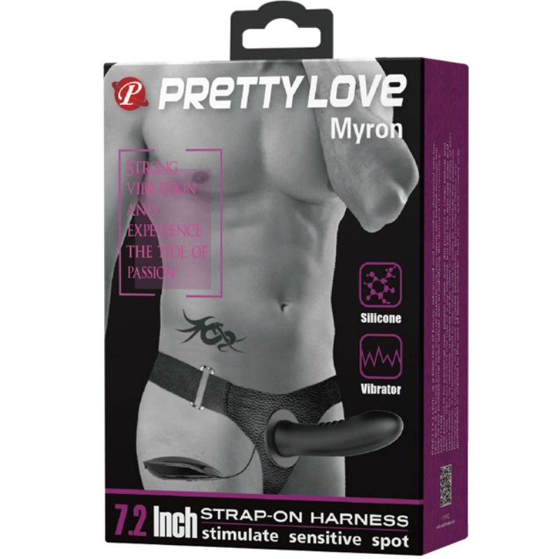 Imbracatura Strapless Vibrante Pretty Love Myron — Dildo Cavo