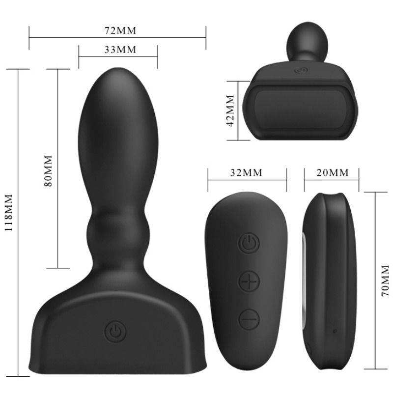 Plug Anale Gonfiabile Vibrante Pretty Love Marriel — Prostatico