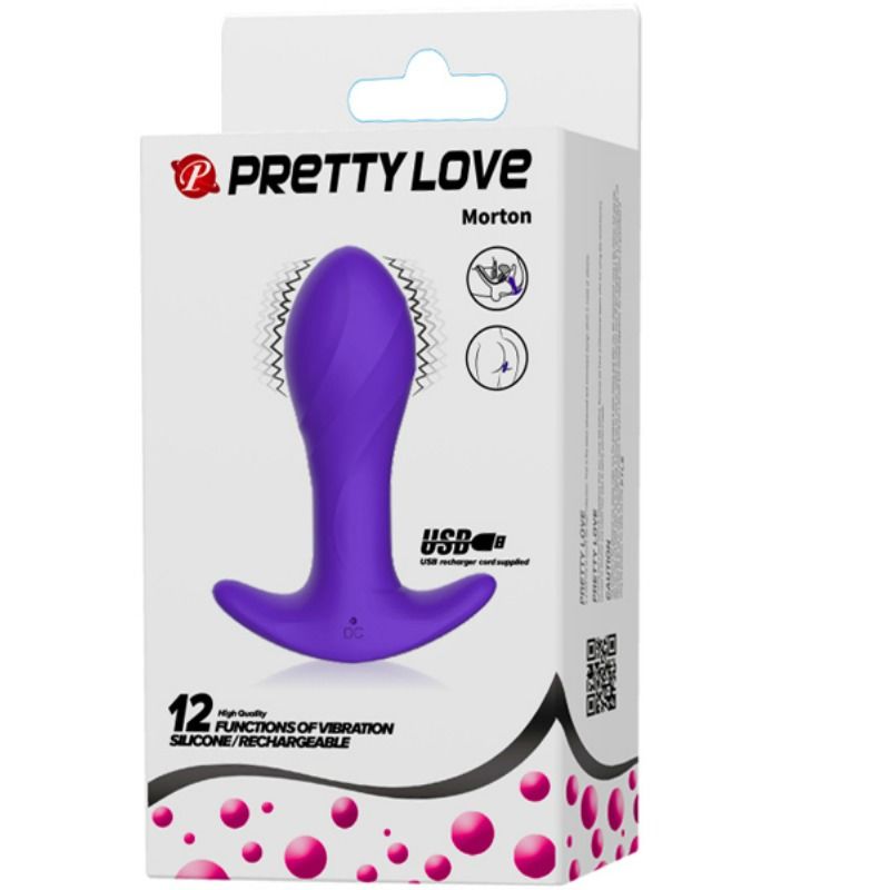 Plug Anale Vibrante Pretty Love — Silicone, 12 Modalità