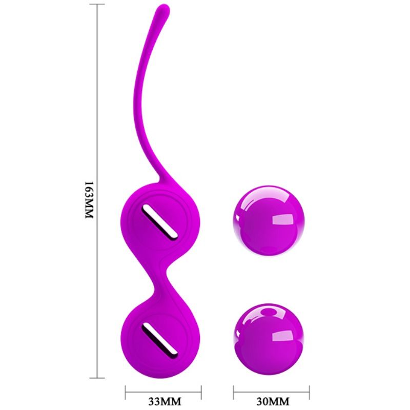 Sfere Kegel Vaginali Pretty Love Flirtation — Silicone, Lilla
