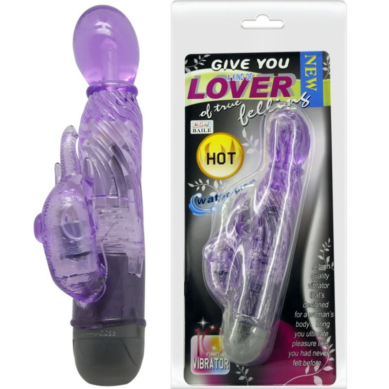 Vibratore Rabbit Punto G e Clitoride Baile — 10 Modalità, Lilla